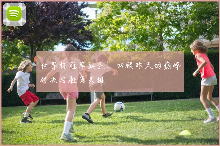 世界杯冠军诞生!回顾昨天的巅峰对决与胜负关键