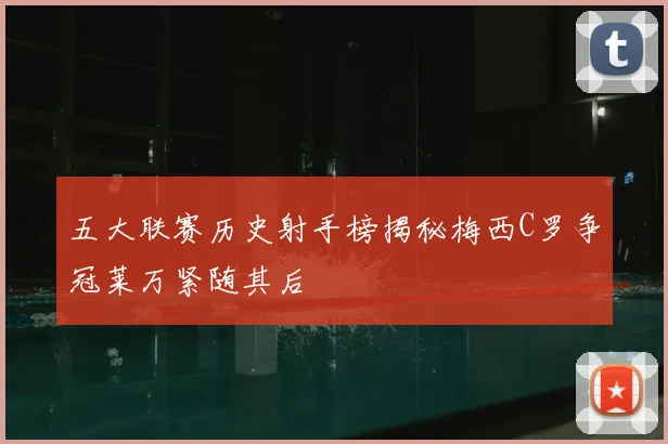 五大联赛历史射手榜揭秘梅西C罗争冠莱万紧随其后