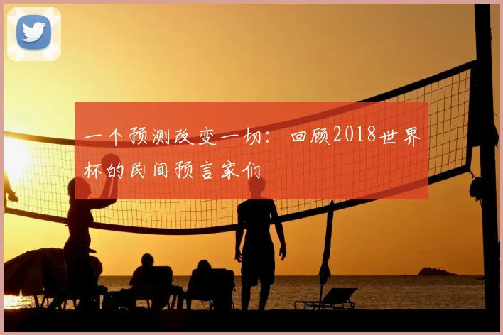 一个预测改变一切:回顾2018世界杯的民间预言家们